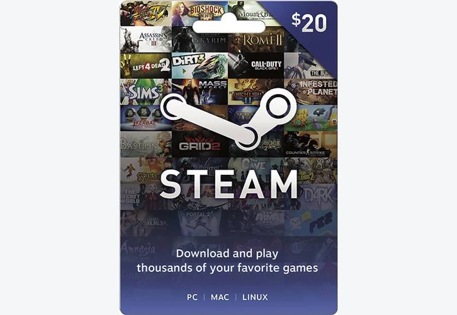 Steam Wallet gift card product